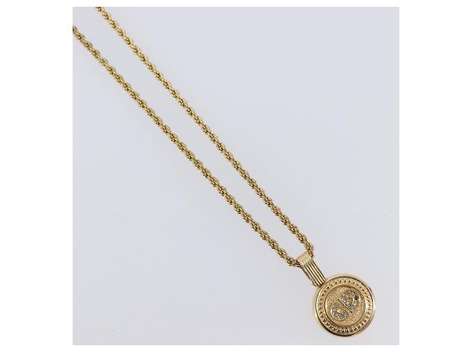 Collana Christian Dior metallo set da 3 Oro Auth SW2804 D'oro - vista 14