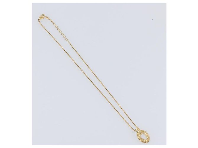 Collana Christian Dior metallo set da 3 Oro Auth SW2804 D'oro - vista 2