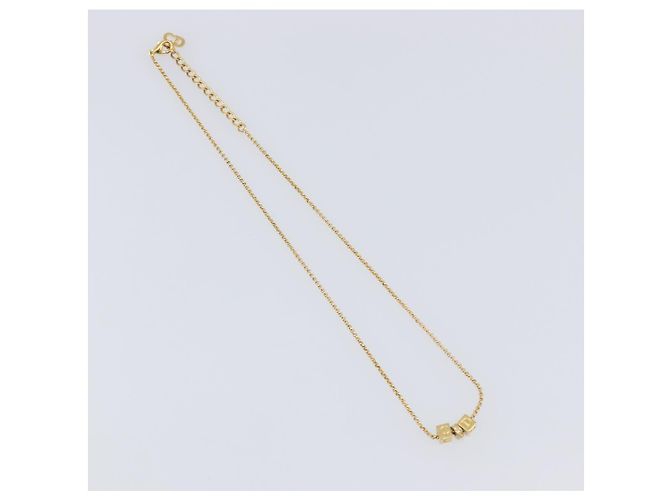 Collana Christian Dior metallo set da 3 Oro Auth SW2804 D'oro - vista 22