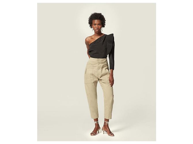 Isabel Marant Etoile Pantalones Isabel Marant beige T.34 - vista 2