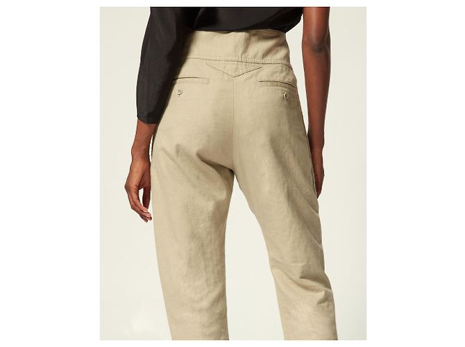 Isabel Marant Etoile Pantalones Isabel Marant beige T.34 - vista 3