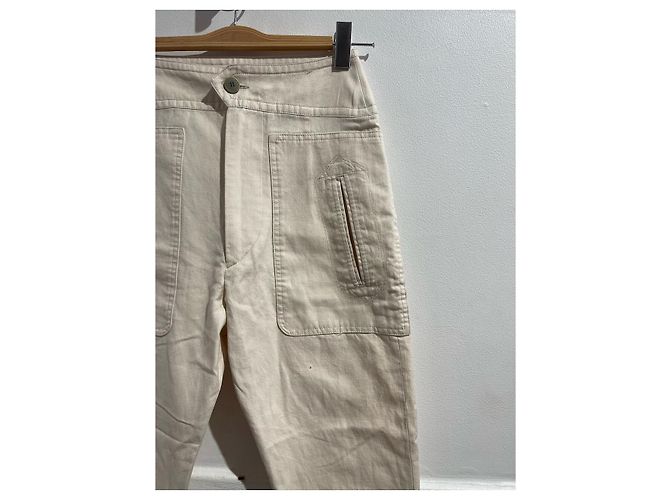 Isabel Marant Etoile Pantalones Isabel Marant beige T.34 - vista 4