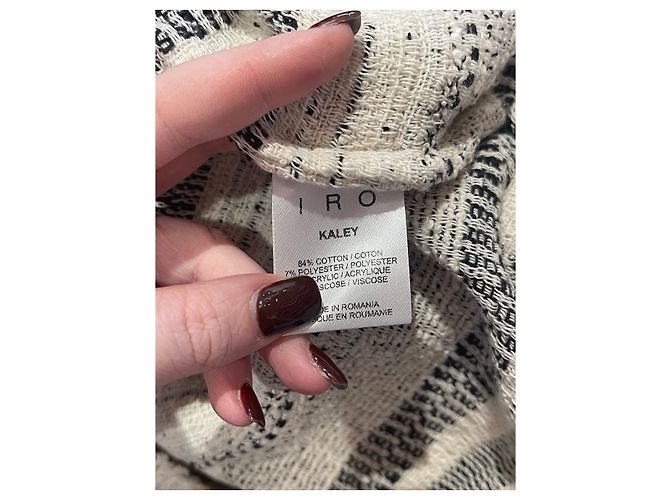 Iro Kalley Baumwollkleid Creme Roh - Ansicht 5