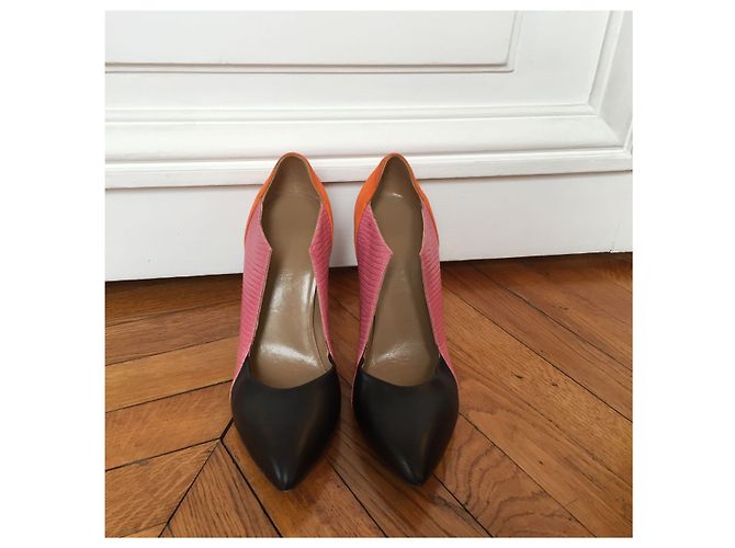 Décolleté Balenciaga color block T.37,5 Rosa - vista 3