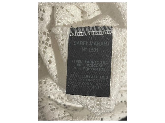 Isabel Marant Etoile Camiseta Isabel Marant blanca T.38 Blanco - vista 7