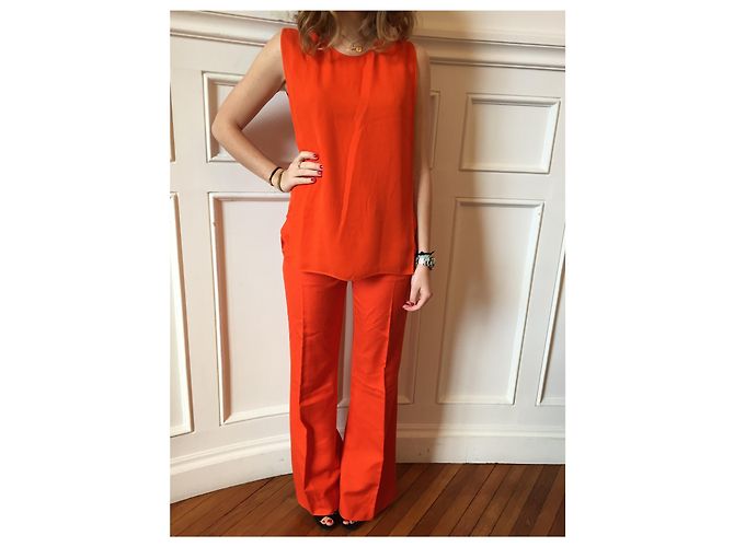 Stella Mc Cartney Pantalones Stella McCartney Orange T.36 Naranja - vista 2