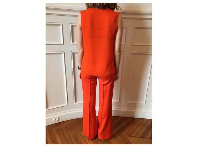 Stella Mc Cartney Pantalones Stella McCartney Orange T.36 Naranja - vista 3