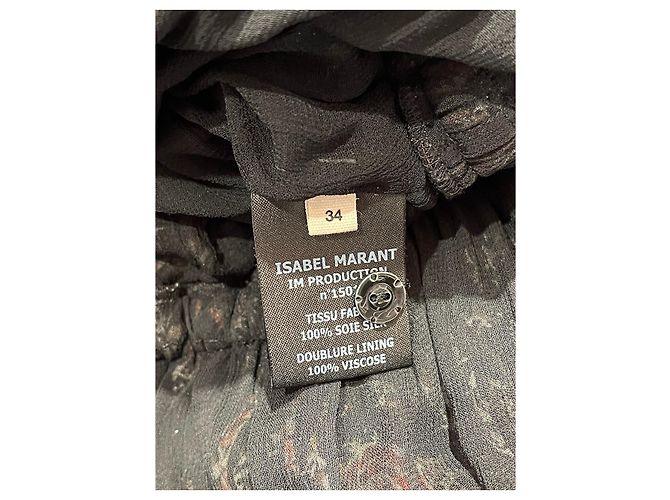 Isabel Marant Etoile Abito Isabel Marant nero T.34 - vista 5