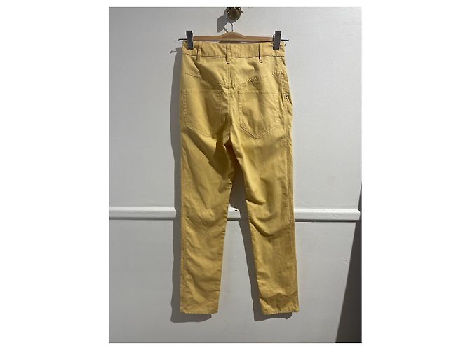 Vaqueros Isabel Marant amarillo T.34 NUEVOS - vista 5