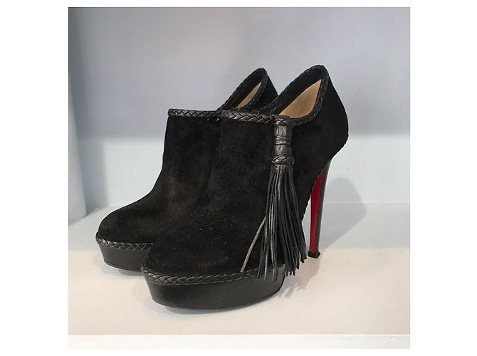 Botas Christian Louboutin negras T.38,5 Negro - vista 3