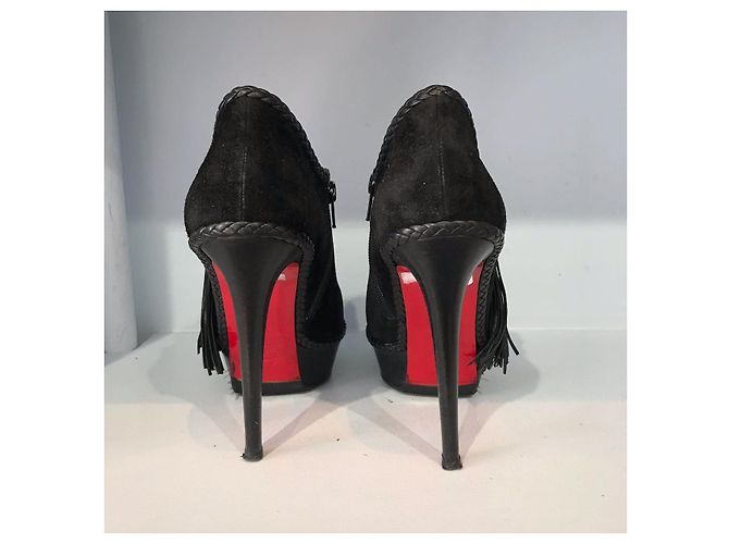 Botas Christian Louboutin negras T.38,5 Negro - vista 4
