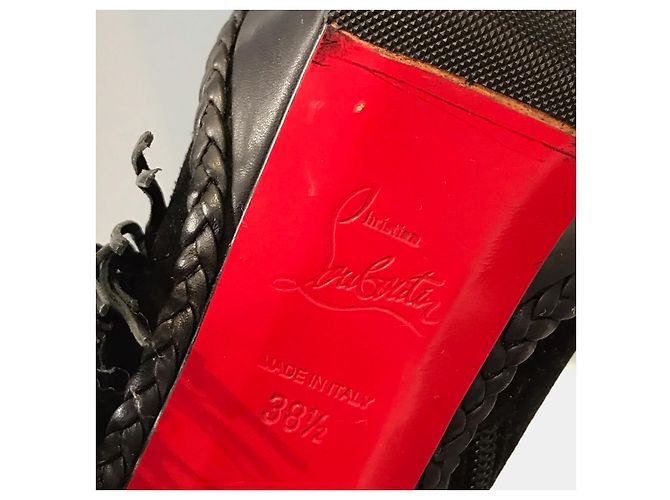 Botas Christian Louboutin negras T.38,5 Negro - vista 6