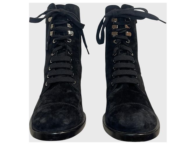 Stivaletti Chanel neri T.37 Nero - vista 4
