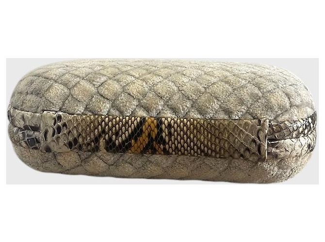 Minaudière Bottega Veneta beige - vista 5