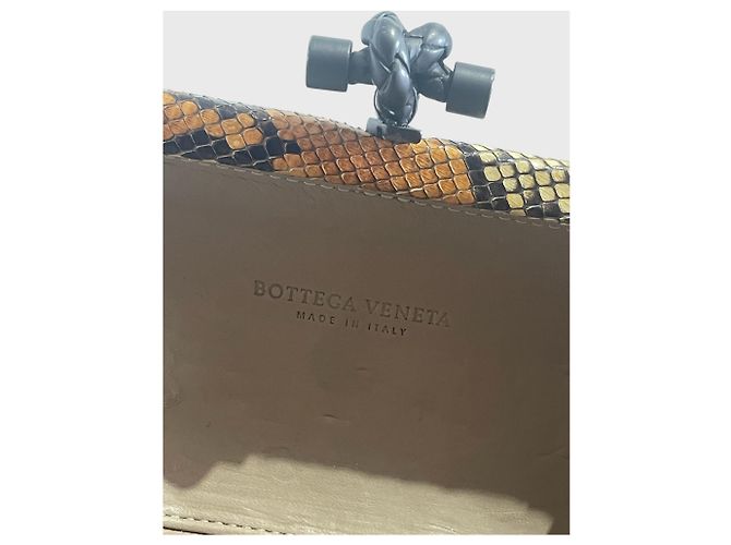 Minaudière Bottega Veneta beige - vista 6