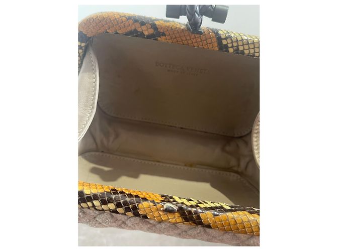 Minaudière Bottega Veneta beige - vista 8