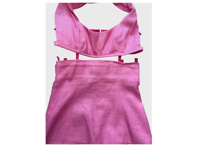 Jacquemus Kleid rosa T.32 Pink - Ansicht 6