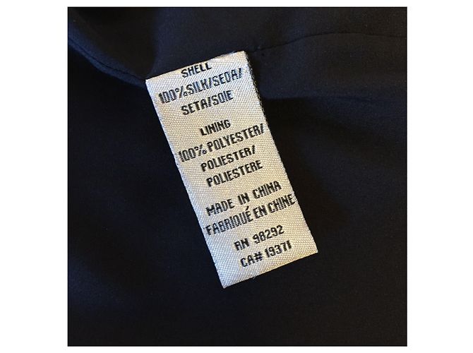 Vestido Tibi de seda preto e écru de mangas curtas Bege - vista 4