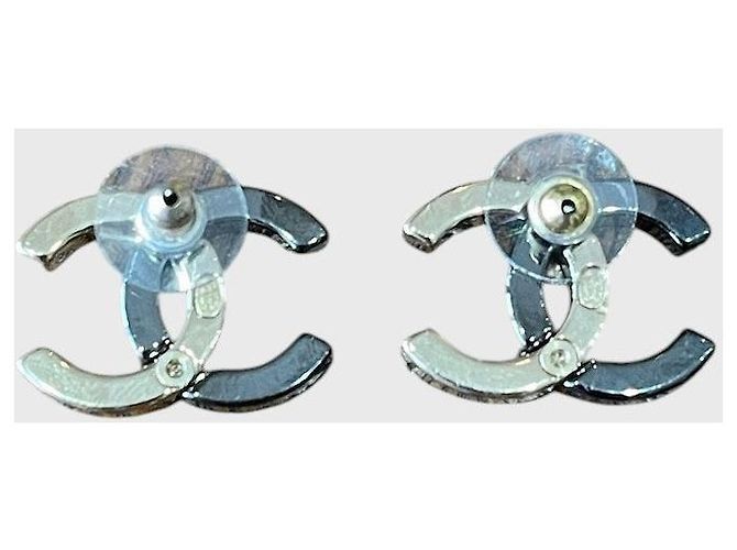 Boucles d'oreilles Chanel bicolore Golden - view 5
