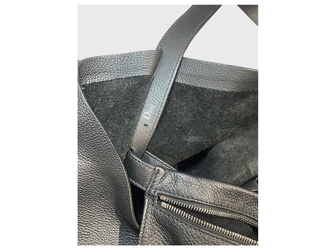 Autre Marque Borsa tote Dior Homme in pelle martellata nera Nero - vista 10