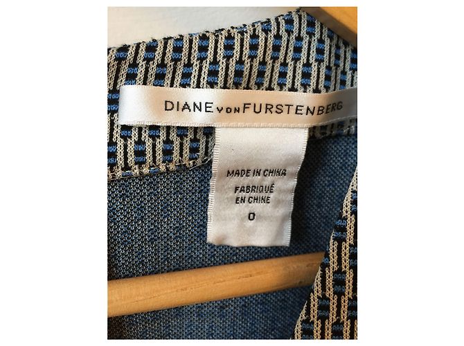 Kleid Diane Von Furstenberg T.0 Blau - Ansicht 4