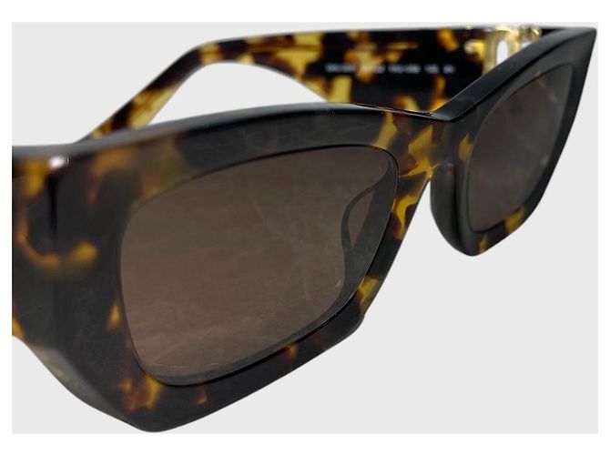 Gafas de sol Miu Miu de carey Castaño - vista 5