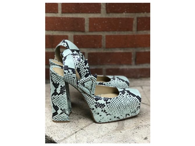 Bottega Veneta Pumps aus Python Gr. 41 Blau - Ansicht 8