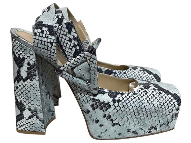 Bottega Veneta Pumps aus Python Gr. 41 Blau - Ansicht 9