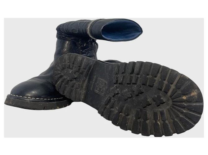 Botas Chanel negras T.34,5 Negro - vista 4