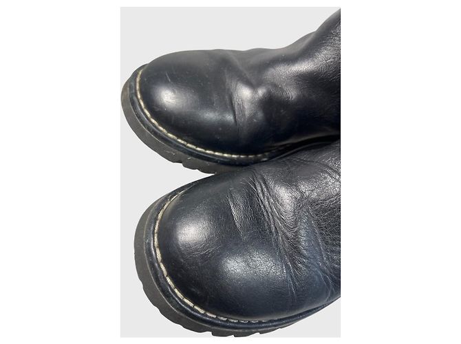 Botas Chanel negras T.34,5 Negro - vista 7