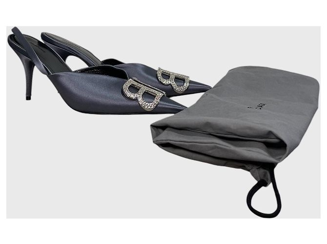 Décolleté Balenciaga Knife T.37 Grigio - vista 2