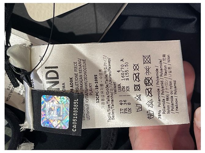 Fendi Badeanzug khaki T.36 Neu - Ansicht 4