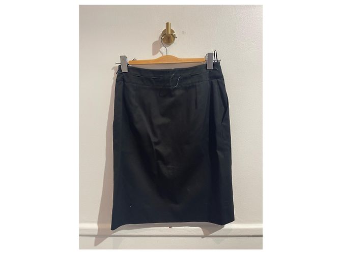 Autre Marque Falda Yves Saint Laurent negra T.36 Negro - vista 2