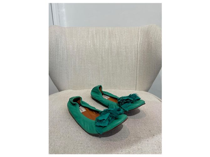 Bailarinas Lanvin verdes T.36 - vista 4