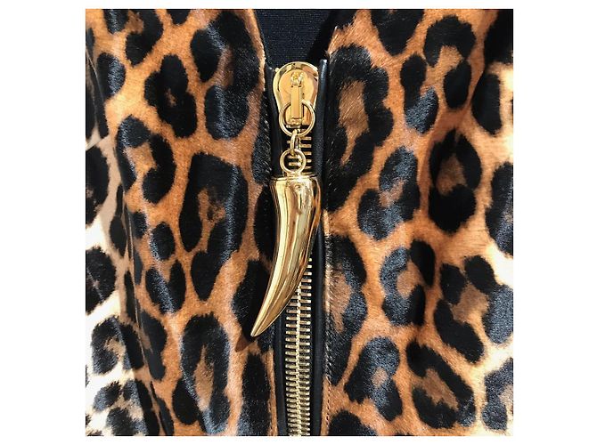 Chaqueta Giuseppe Zanotti leopard T.34 Beige - vista 3