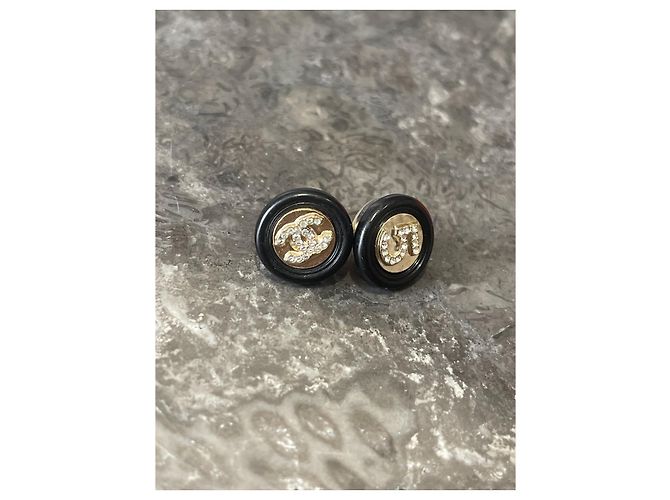 Chanel puces Ohrringe Golden - Ansicht 2