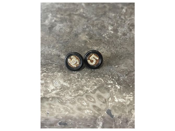 Chanel puces Ohrringe Golden - Ansicht 6