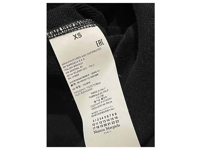 Maison Martin Margiela Sudadera Maison Margiela negra T.XS Negro - vista 5