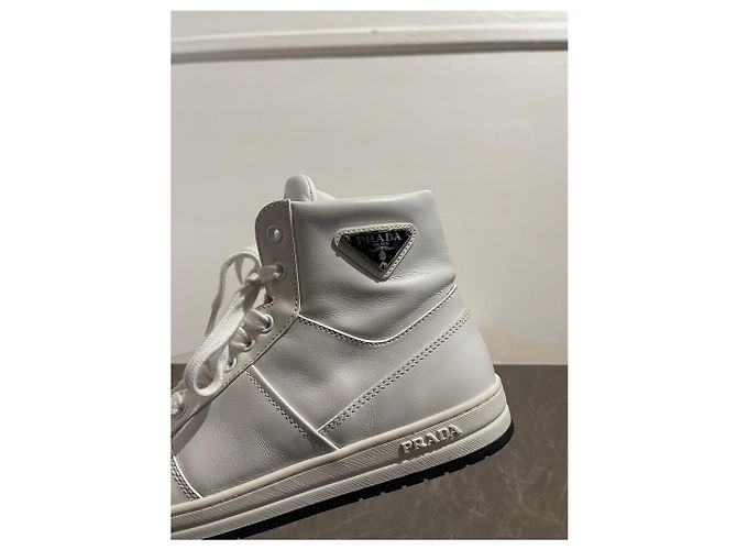 Sapatilhas Prada Downtown T.39,5 Branco - vista 5