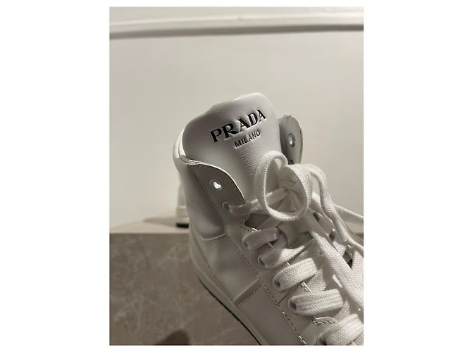 Sapatilhas Prada Downtown T.39,5 Branco - vista 6