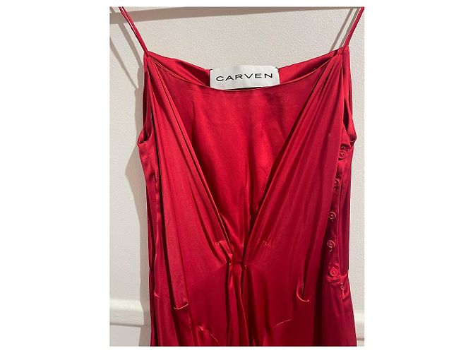 Abito Carven rosso T.38 - vista 2