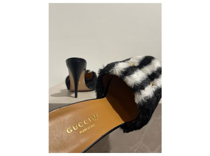 Mules Gucci x Adidas nere T.38 Nero - vista 8