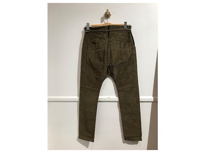 Pantaloni Balmain Velluto T.36 Cachi - vista 4
