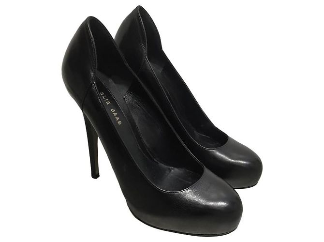 Décolleté Elie Saab neri T.36,5 Nero - vista 8