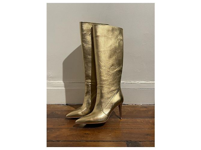Botas Gianvito Rossi doradas T.39 Dorado - vista 3