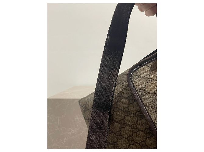 Bolsa Gucci em lona bege - vista 10