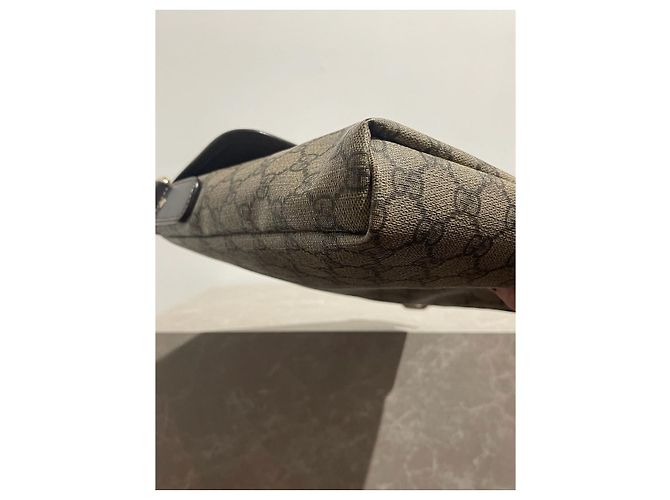 Bolsa Gucci em lona bege - vista 5
