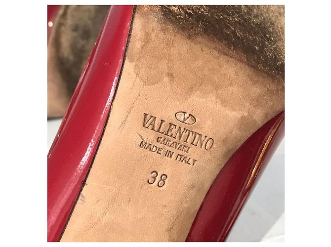 Valentino Garavani Botas Valentino rojas T.38 - vista 7