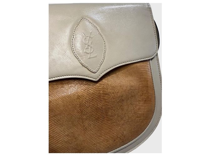 Borsa Yves Saint Laurent beige Grigio - vista 2