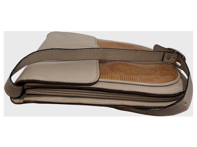 Borsa Yves Saint Laurent beige Grigio - vista 6